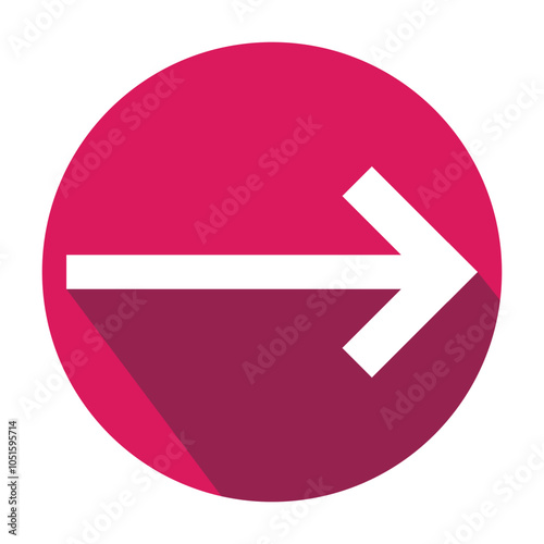 Arrow icon. flat style Arrow symbol. simple Arrow icon on a white background.