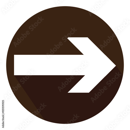 Arrow icon. flat style Arrow symbol. simple Arrow icon on a white background.