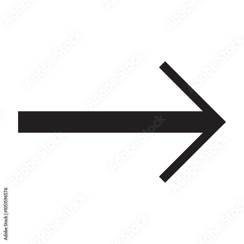 Arrow icon. flat style Arrow symbol. simple Arrow icon on a white background.