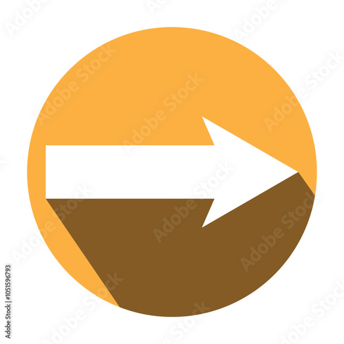 Arrow icon. flat style Arrow symbol. simple Arrow icon on a white background.