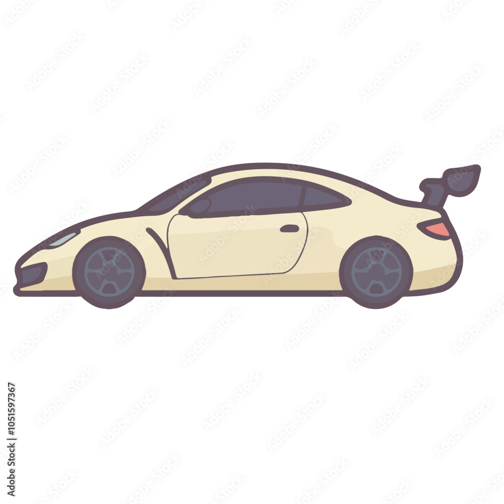 Fototapeta premium Art and Illustration of car and motorcycle perfect for design