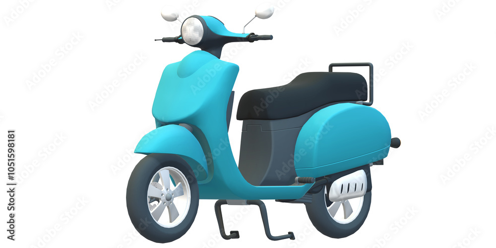 Obraz premium Scooter isolated on a Transparent Background