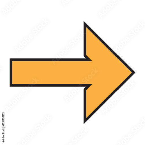 Arrow icon. flat style Arrow symbol. simple Arrow icon on a white background.