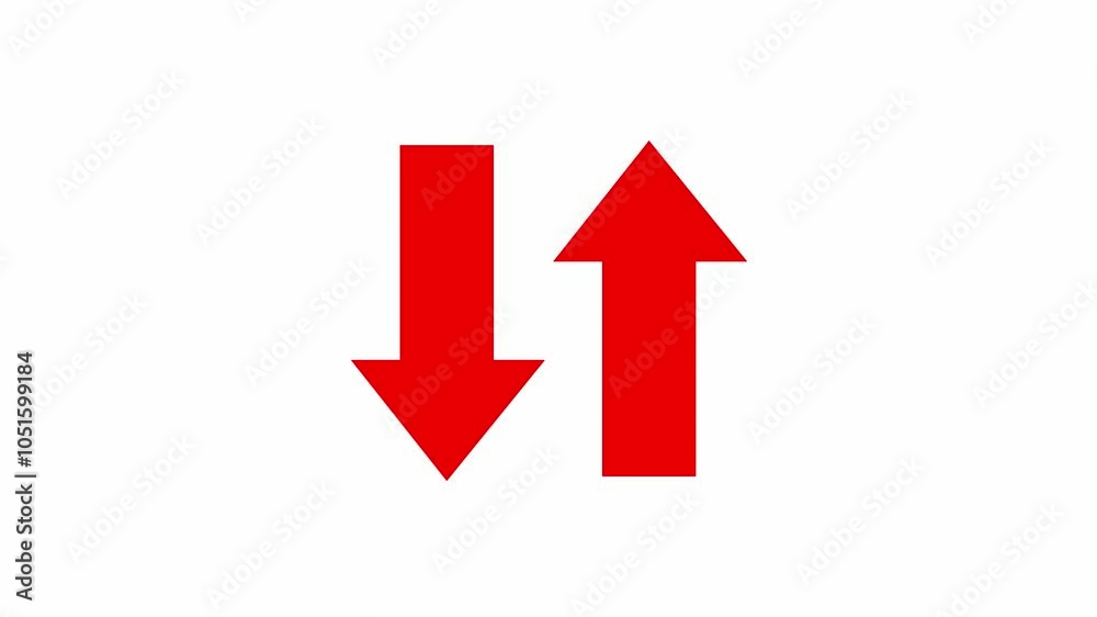 Swipe up down animation. 4K silhouette up down arrows animation on the black background. Seamless loop. Swipe up down animation. 4K silhouette up down arrows animation on the black background. Seamless loop.