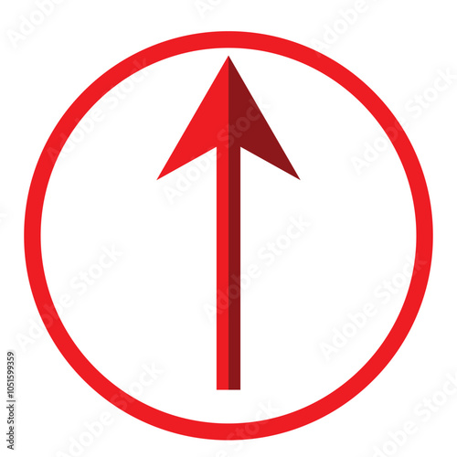 Arrow icon. flat style Arrow symbol. simple Arrow icon on a white background.