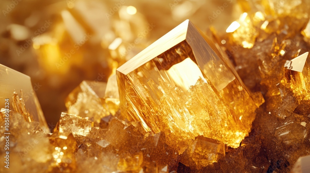 A close-up view of a sparkling crystal cluster A close-up view of a sparkling crystal cluster