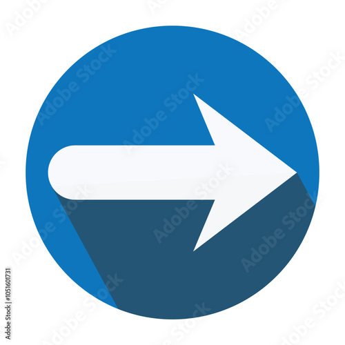 Arrow icon. flat style Arrow symbol. simple Arrow icon on a white background.