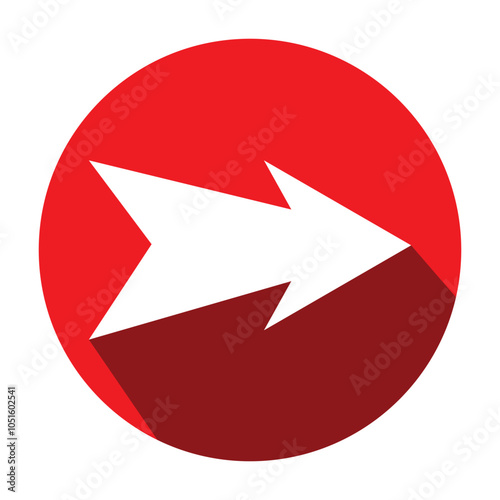 Arrow icon. flat style Arrow symbol. simple Arrow icon on a white background.