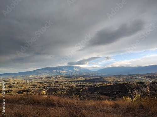 clouds over the mountains