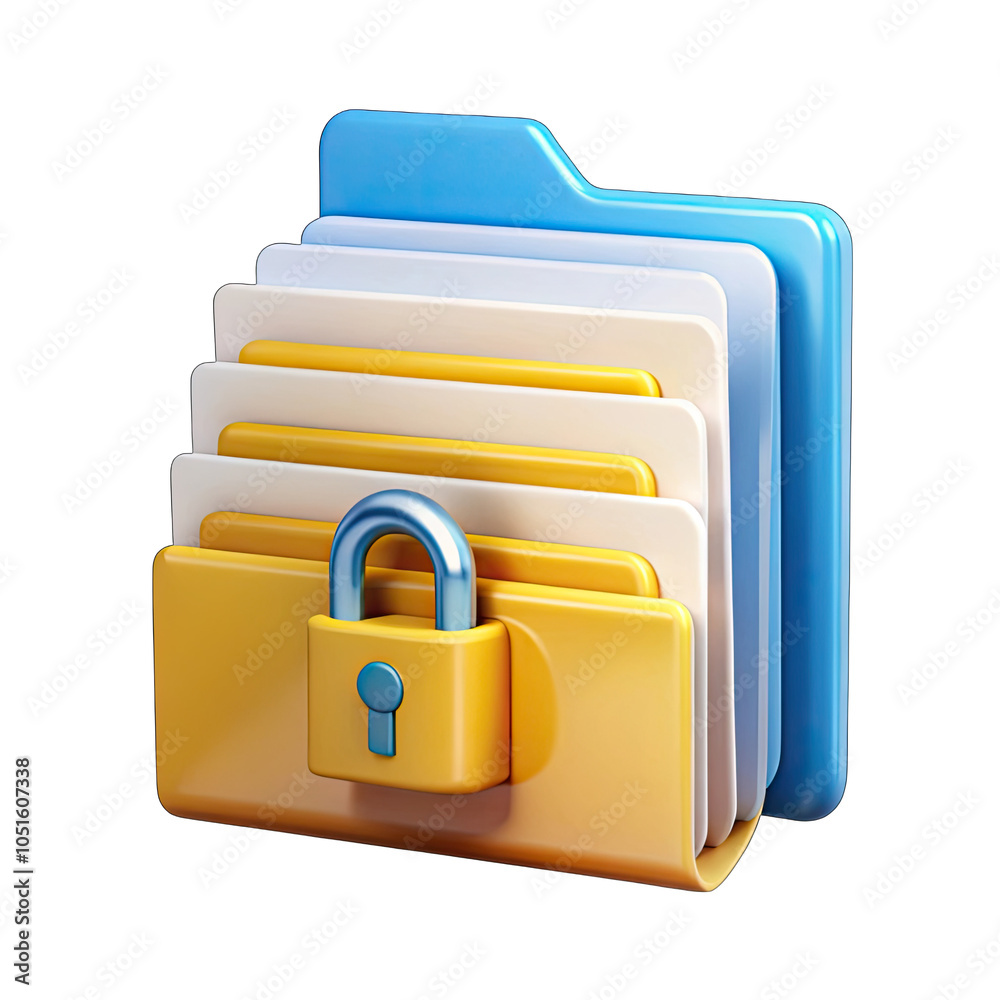 folder with lock folder with lock