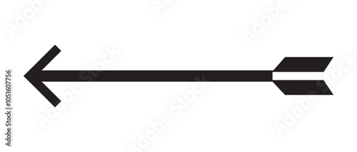 Arrow icon. flat style Arrow symbol. simple Arrow icon on a white background.