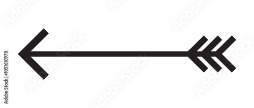 Arrow icon. flat style Arrow symbol. simple Arrow icon on a white background.