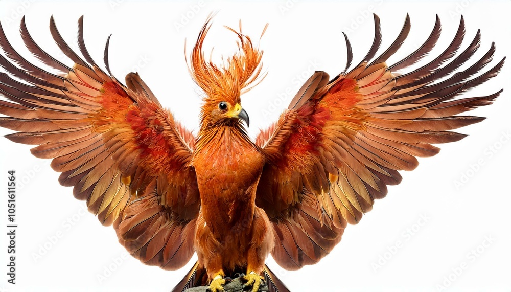 Obraz premium Phoenix on white