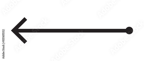 Arrow icon. flat style Arrow symbol. simple Arrow icon on a white background.
