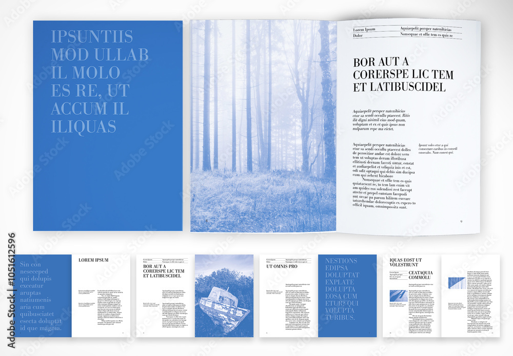 Bold and Artistic Magazine Layout Stock Template | Adobe Stock