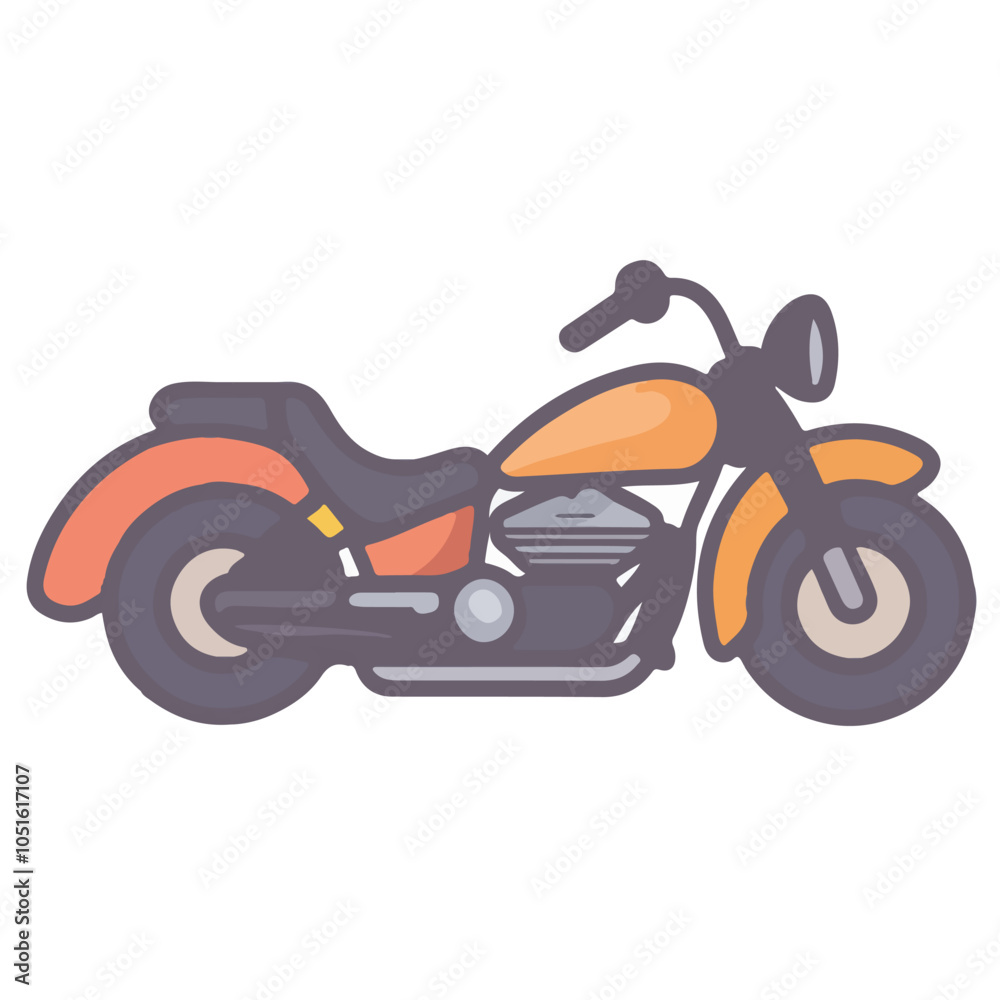Art and Illustration of car and motorcycle perfect for design