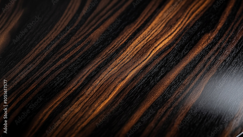 Dark cherry with a smooth, polished finish and prominent grain structure Dark cherry with a smooth, polished finish and prominent grain structure