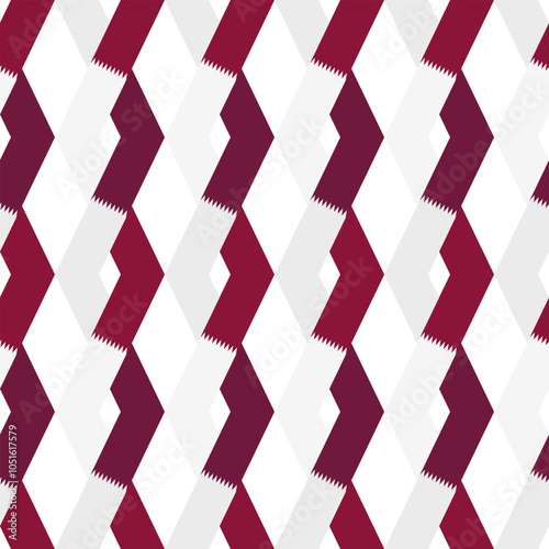 qatar flag rhombus pattern background. vector illustration