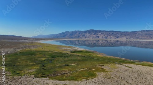 Aerial View of Owens Lake, Inyo County, California