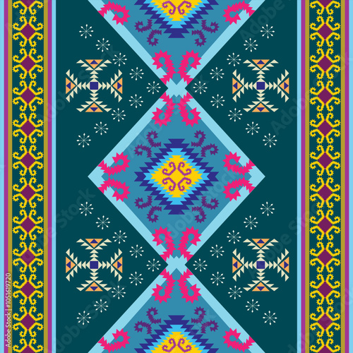 seamless native pattern design for carpet fabric wallpaper curtain tablecloth mattresses blanket embroidery ornament textile background bedsheet 