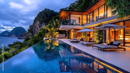 Elegant Modern Villa with Ocean Panoramic Views