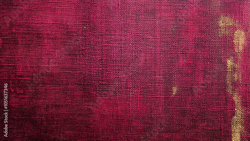 Rich berry canvas with a slightly rugged surface and visible wear