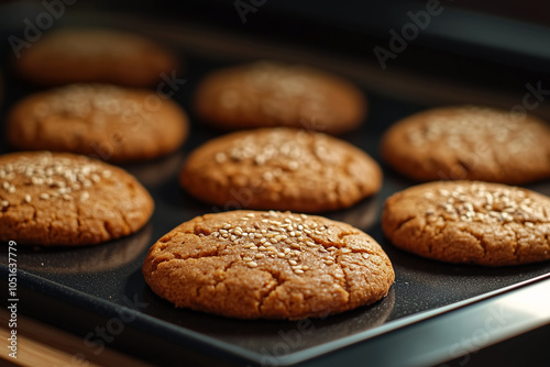 Freshly Baked Sesame Cookies