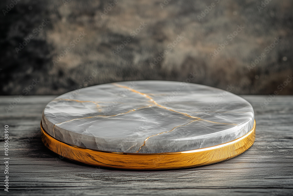 Obraz premium Elegant Marble Serving Board Display