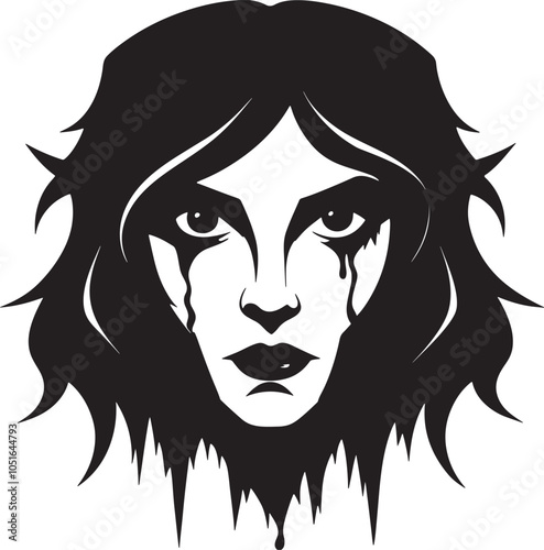Mistress of the Night Femme Vampire Vector Art