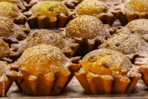 cake, rum baba, French sweet dessert baba with rum. Cake. Yeast pie. Confectionery for children. Bakery products for the food industry. Snack concept. Close-up. photo