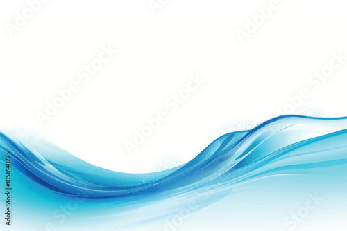 Abstract blue wave background