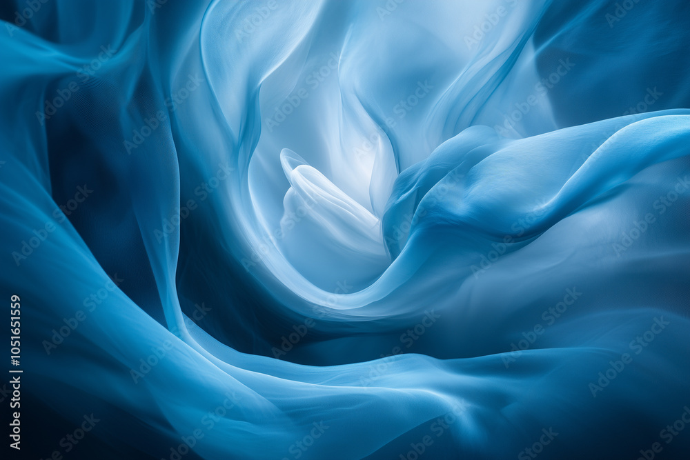 Fototapeta premium Abstract Blue Wave Patterns