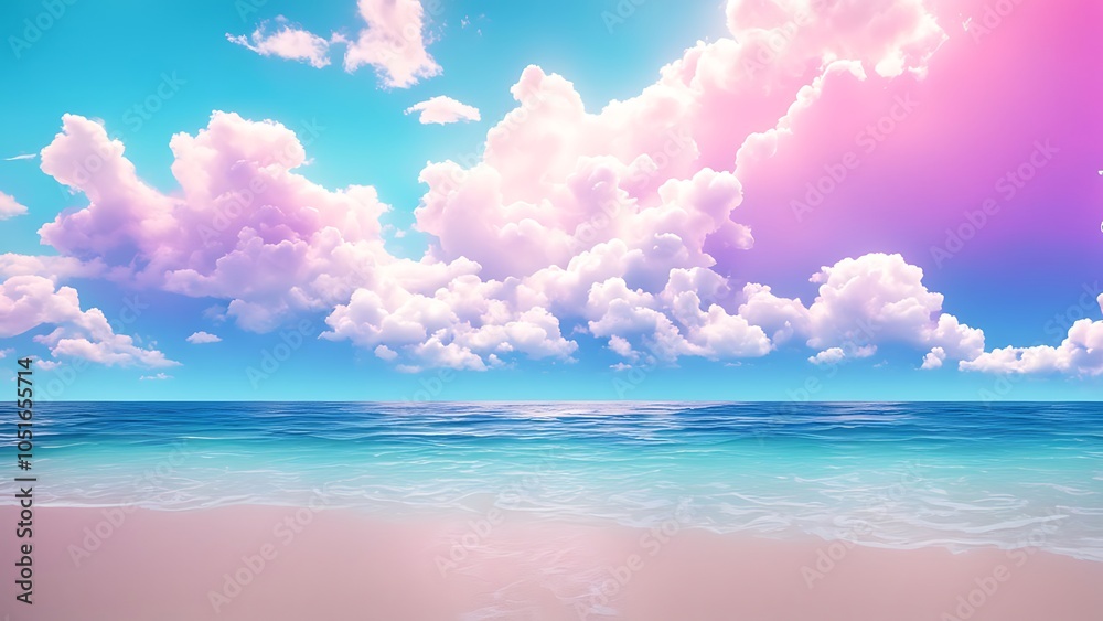 Obraz premium beach and clouds