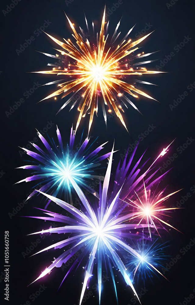 Fototapeta premium fireworks in the night sky