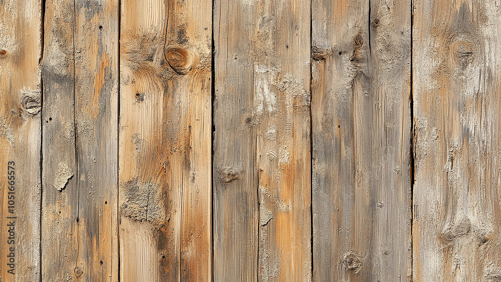 Naklejka premium Weathered pine with a rough surface and visible grain lines