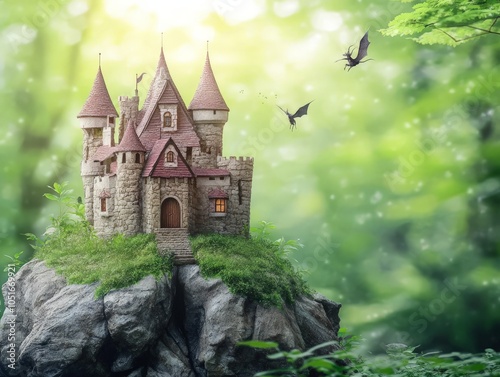 Fairytale Castle on a Rock.