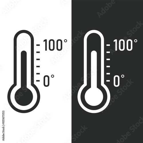 Thermometer graphic design illustration