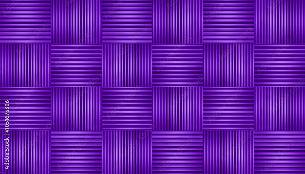 Purple metallic tile line wall decoration square ornament seamless pattern Purple metallic tile line wall decoration square ornament seamless pattern