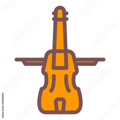 violin icon vector