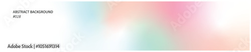 Abstract header background with pastel gradient mesh blending pink, orange and turquoise for dreamy, romantic, feminine, elegant design