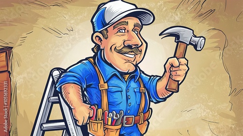 man with hammer