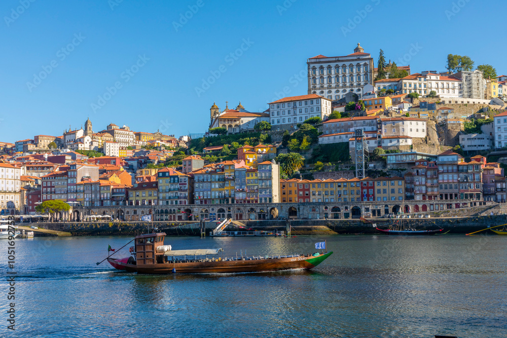 Rabelo Boats on the River Douro, Porto, Norte, Portugal, Europe Rabelo Boats on the River Douro, Porto, Norte, Portugal, Europe