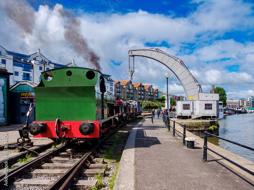 The Bristol Harbour Railway and Fairbairn Steam Crane, Bristol, England, United Kingdom, Europe photo