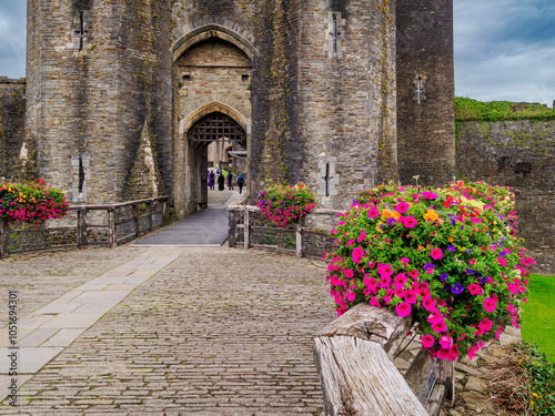 Caerphilly Castle, Caerphilly, Gwent, Wales, United Kingdom, Europe photo