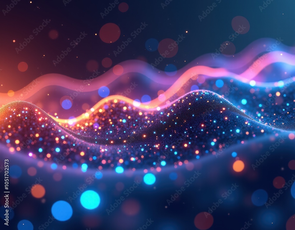 High-Tech Data Streams. This image captures bright, flowing digital waves, symbolizing the seamless transfer of information across cutting-edge technological networks. High-Tech Data Streams. This image captures bright, flowing digital waves, symbolizing the seamless transfer of information across cutting-edge technological networks.