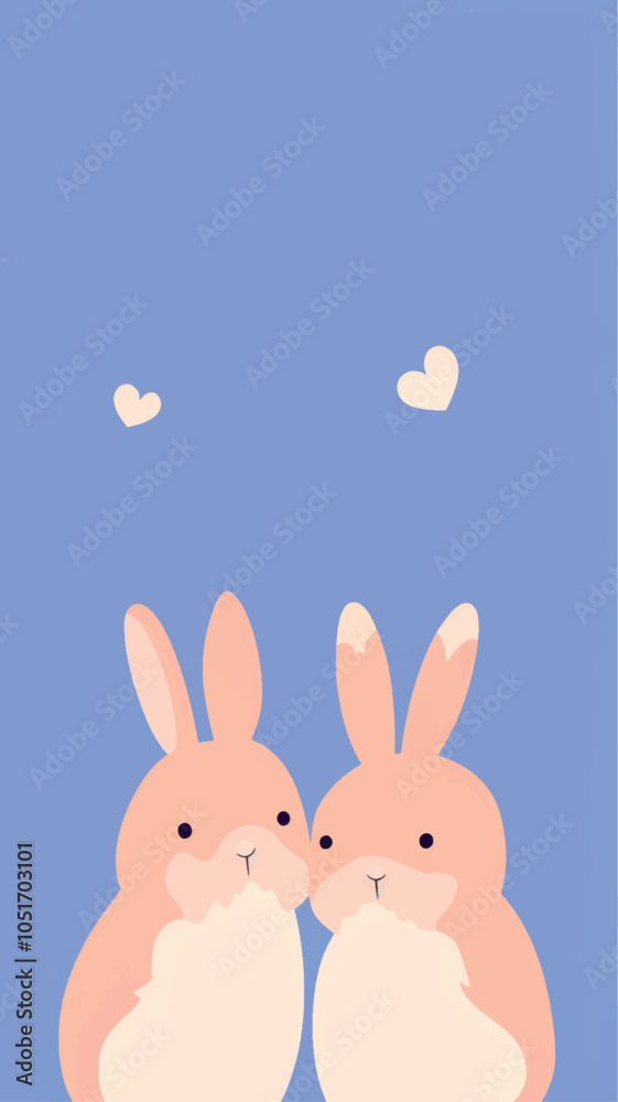 Fototapeta premium Bunnies rabbits animals bunny.