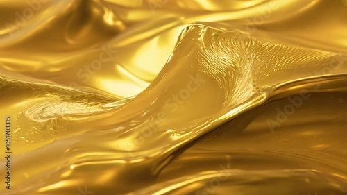 Abstract gold liquid. Golden wave background. Gold background. Gold texture. Lava  nougat  caramel  amber  honey  oil. photo