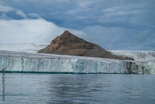 Glacier on Belcher island, Devon island, Nunavut, Canadian Arctic, Canada, North America photo