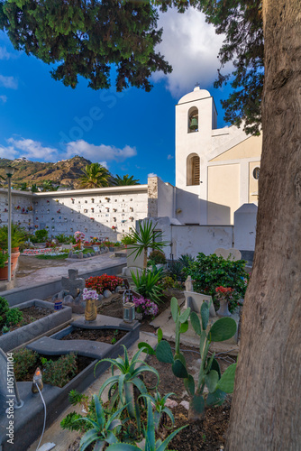 View of Parrocchia di San Michele Arcangelo church in Sant'Angelo, Sant'Angelo, Island of Ischia, Campania, Italy, Europe photo