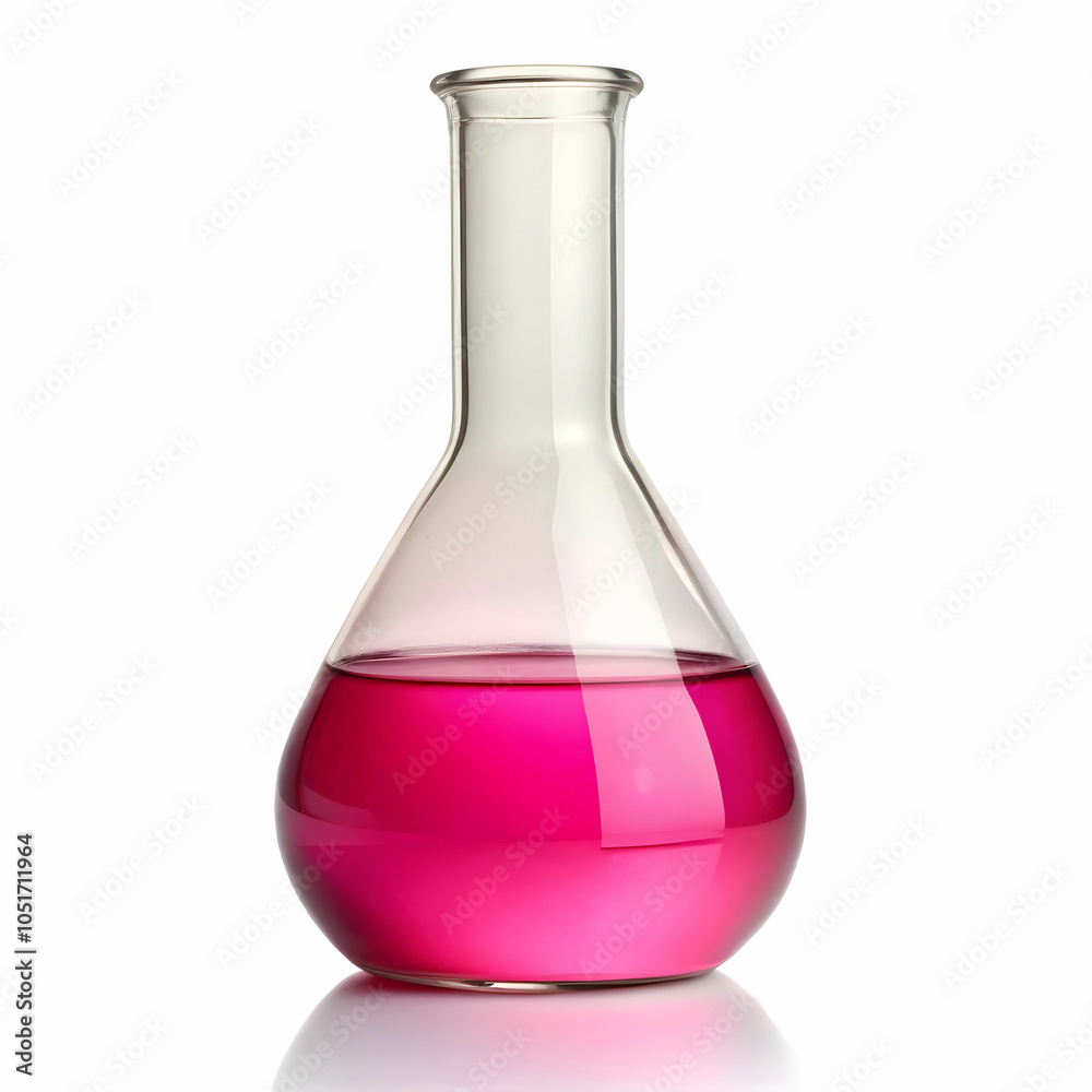 A volumetric flask filled with a precise amount of liquid A volumetric flask filled with a precise amount of liquid